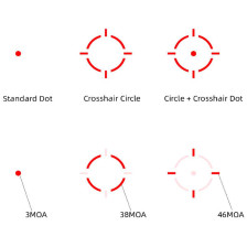 Прицел коллиматорный Vector Optics Frenzy Plus 1x18x20 Enclosed SOL Multi Reticle VOD footprint (SCRD-SM63) фото 2
