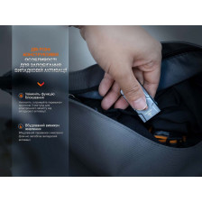 Фонарь наключный Fenix E03R V2.0 серый фото 13
