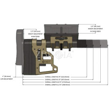 Приклад MDT Skeleton Carbine Stock 8.75’’ фото 2
