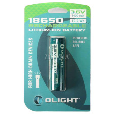 Акумулятор літієвий Olight 18650 3.6V 3400mAh з кейсом фото 3