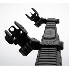 Набор: угловые целик и мушка DLG Tactical (DLG-184) OFFSET Low Profile на планку Picatinny фото 4