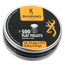 Пульки Umarex Browning Flat Pellets (4.5 мм, 0.48 г, 500 шт.) фото 3