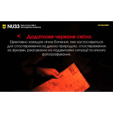 Ліхтар налобний Nitecore NU33 фото 16