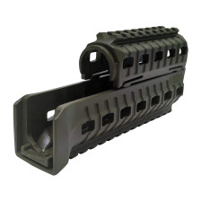 Цівка DLG Tactical для АК-47/74 з 2-ма планками Picatinny + слоти M-LOK (полімер) олива фото 3