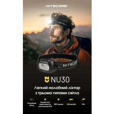 Ліхтар налобний Nitecore NU30 2024 фото 6
