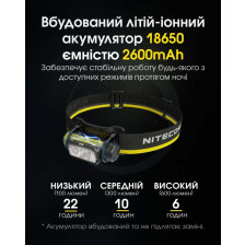 Ліхтар налобний Nitecore NU40 фото 9