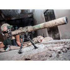 Сошки Buvele Carbon Bipod на антабку (высота 15.2 - 22.9 см) с переходником на Weaver/Picatinny фото 9