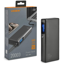 Повербанк Videx VPB-323 20000 mAh Black фото 2