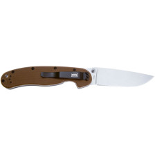 Нож складной Ontario Knife RAT I Linerlock Coyote brown фото 2