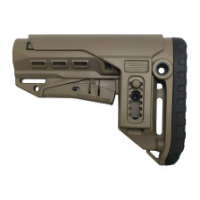 Приклад DLG TBS Compact PCP (Mil-Spec) с регулируемой щекой, койот фото 3