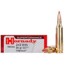 Патрон Hornady Superformance кал. 243 Win пуля SST, масса 6.15 гр/95 гран фото 2