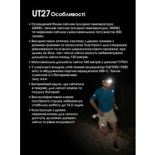 Ліхтар Nitecore UT27 чорний фото 16