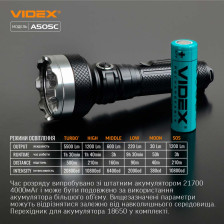 Портативный светодиодный фонарь VIDEX VLF-A505С фото 3