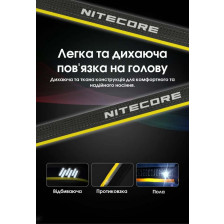 Ліхтар налобний Nitecore HA15 UHE фото 13