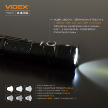 Портативный светодиодный фонарь VIDEX VLF-A406 фото 5