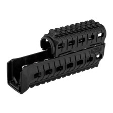 Цевье DLG Tactical (DLG-099) для АК-47/74 c 2-мя планками Picatinny + слоты M-LOK (полимер) черное фото 6