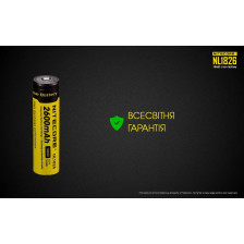 Акумулятор літієвий Nitecore NL1826 18650 Li-Ion 3.7V 2600 mAh фото 9