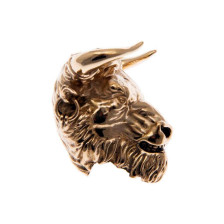 Бусина "Bull" латунь фото 2