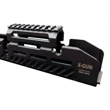 Тактична цівка X-GUN Handguard для АК-47/74/АКМ (алюміній) чорна фото 3