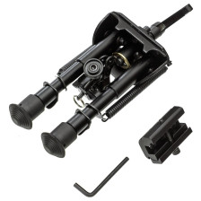 Сошки Fiery Deer BR-GB011 на антабку (висота 15 – 22.5 см, шарнірна база) з перехідником на Weaver/Picatinny фото 2