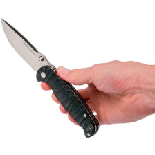 Нож Real Steel H6 Grooved Black (7785) фото 8