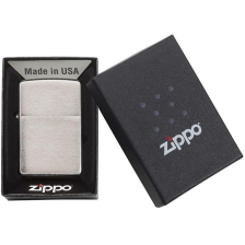 Запальничка Zippo 200 "Brush Fnish Chrome" фото 4