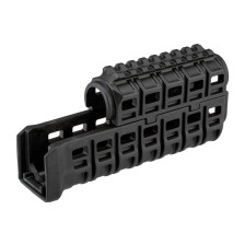 Цевье DLG Tactical (DLG-136) для АК-47/74 c планкой Picatinny + слоты M-LOK (полимер) черное фото 2