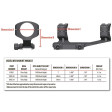 Моноблок Warne X-Skeleton Mount (30 мм) Extra High на Picatinny фото 2