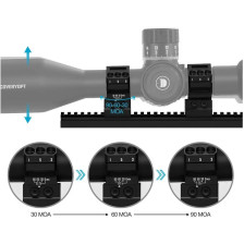 Кольца DISCOVERY Heavy Duty Angle-Adjustable 30/60/90 MOA Scope Rings 34 мм фото 5