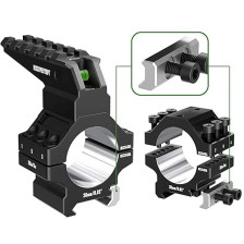 Кольца Discovery Optics 7075 Heavy Duty (30 мм) Low на Picatinny. ВН - 6.5 мм (с уровнем) фото 2