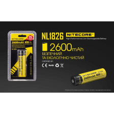 Акумулятор літієвий Nitecore NL1826 18650 Li-Ion 3.7V 2600 mAh фото 7