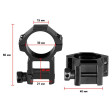 Кольца Discovery Scope Mount Rings (30 мм) High на Weaver/Picatinny фото 2