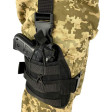 Кобура ТТХ на бедро для ПМ с Molle Черная фото 2