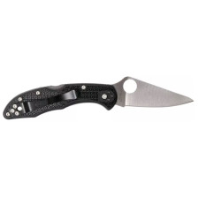 Нож складной Spyderco Delica 4 Flat Ground Black фото 2