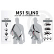 Оружейный ремень Magpul MS1 Sling двухточечный (черный) фото 2