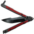 Нож-бабочка Mr. Blade MadCap Red Black Stonewash фото 5