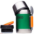Термос для еды Stanley 0.5л зеленый (с ложкой) фото 2