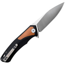 Нож Petrified Fish Pub Black/Brown G10, Satin (PF838BRS) фото 2