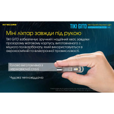 Ліхтар наключний Nitecore TIKI GITD Blue (люмінесцентний) фото 8