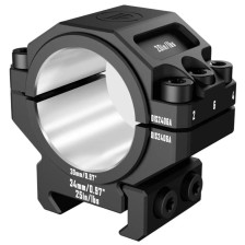 Кольца Discovery 6061 Aluminum Heavy-Duty Scope Mount (34/30 мм) Low на Weaver/Picatinny фото 4
