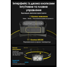 Ліхтар налобний Nitecore NU25 MCT фото 15