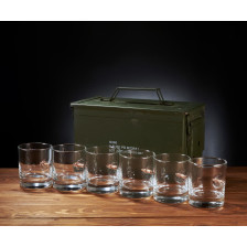Набор стаканов для виски с пулей в коробке с БК (6шт) Gun&Fun (6 шт.) фото 2