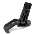 Складной угловой целик Magpul MBUS Pro Offset на планку Picatinny (черный) фото 4