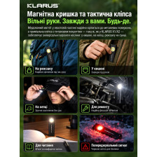 Ультратонкий фонарь Klarus E5 Ultra 800 лм/1400 mAh. Black фото 14