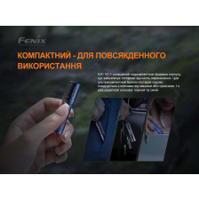 Ліхтар ручний Fenix E01 V2.0 чорний фото 8