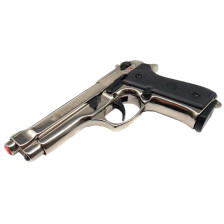 Шумовий пістолет Bruni 92 Nickel кал. 9 мм фото 3