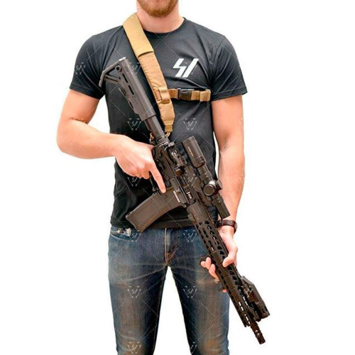 Збройовий ремінь Strike Industries S3 Sling PRO 2-точковий/1-точковий (чорний) фото 9
