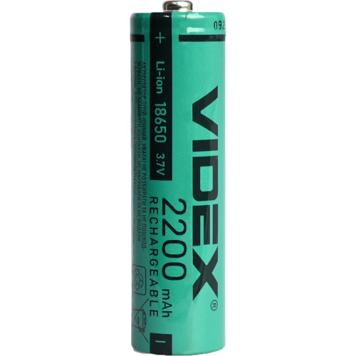 Аккумулятор Videx Li-Ion 18650 2200mAh фото