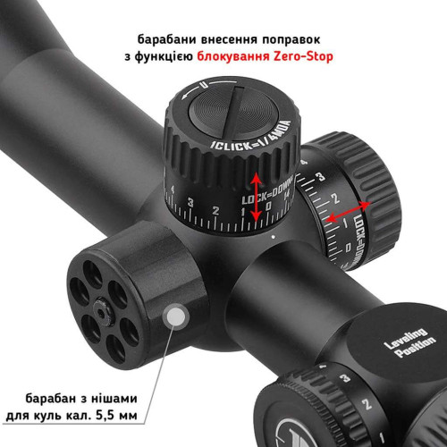 Прицел Discovery Optics MS 3-12x42 AOAC (25.4 мм, подсветка) фото 5