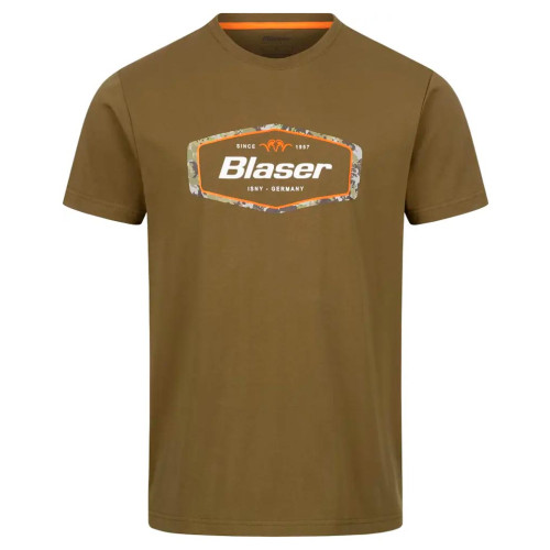 Футболка Blaser Active Outfits Badge T 24 (2XL, Олива) фото